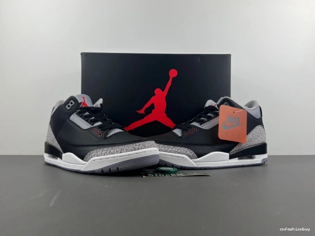 Black Cement Air 3 DN3707-010 Jordan 0802